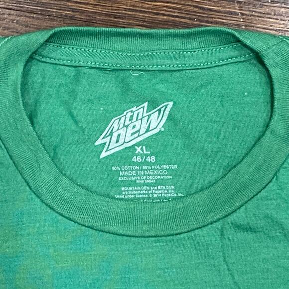 Mountain Dew Graphic Tee Size XL “Dew It, To It!” Factory Distressed T-Shirt - Picture 3 of 5